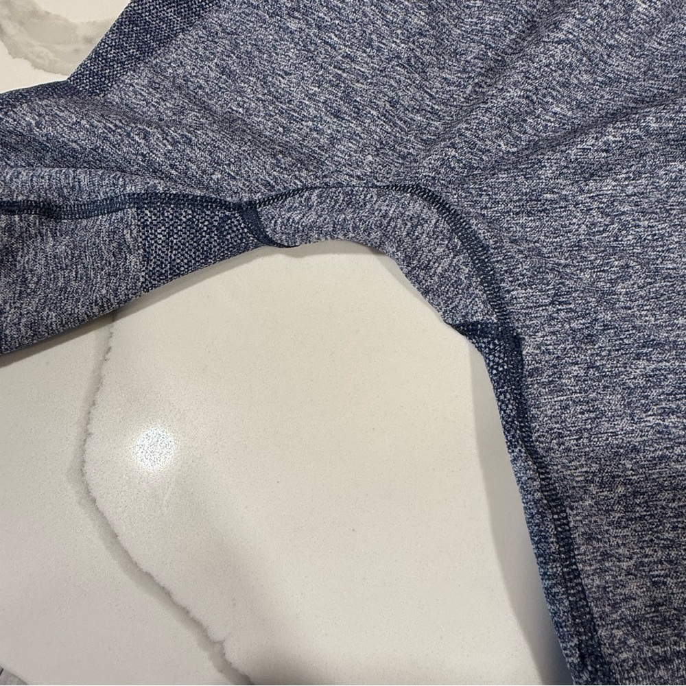 GYMSHARK Women’s High Waisted Flex Shorts Navy  and‎ Gray Size Small Pre-worn - Picture 7 of 12